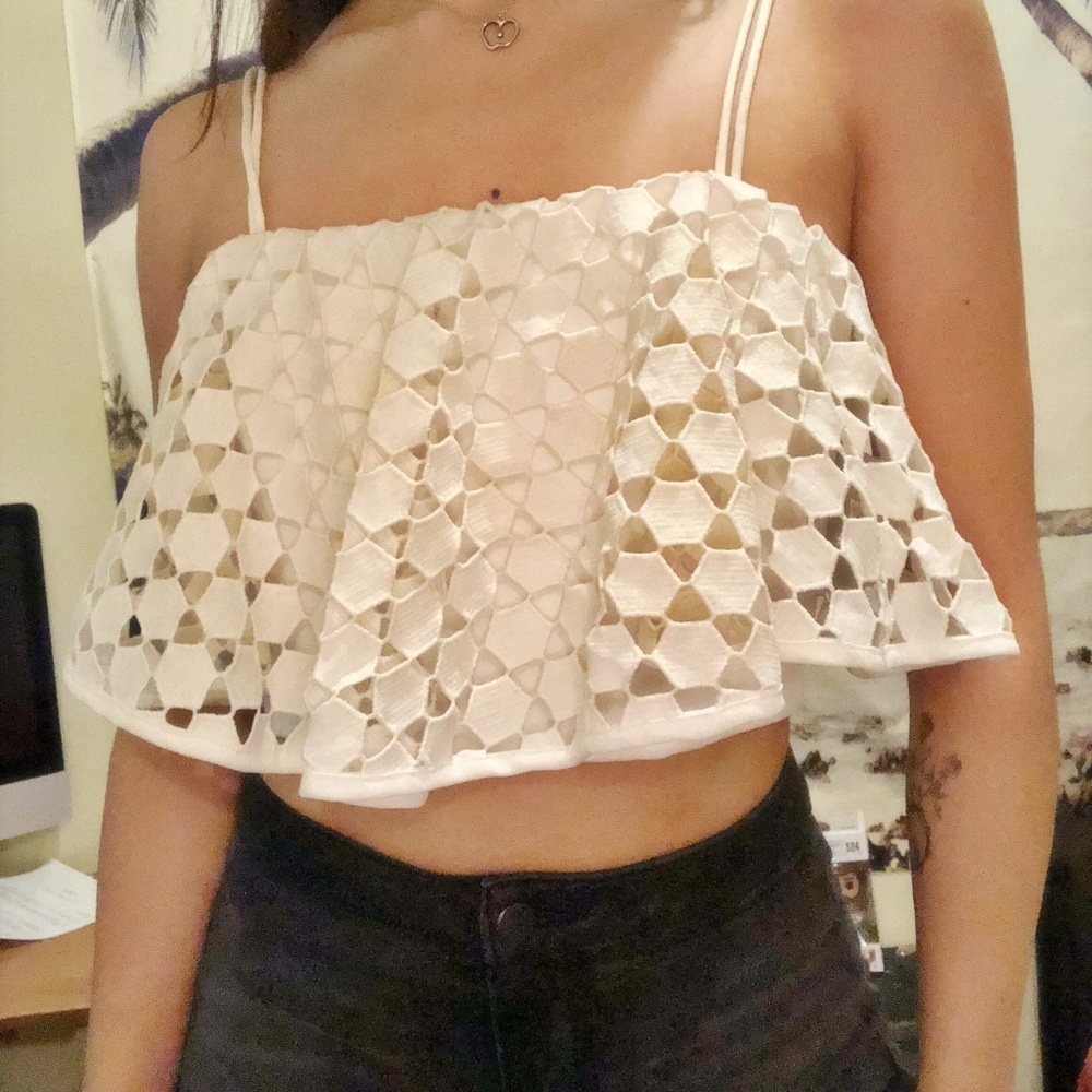 White Crop Top